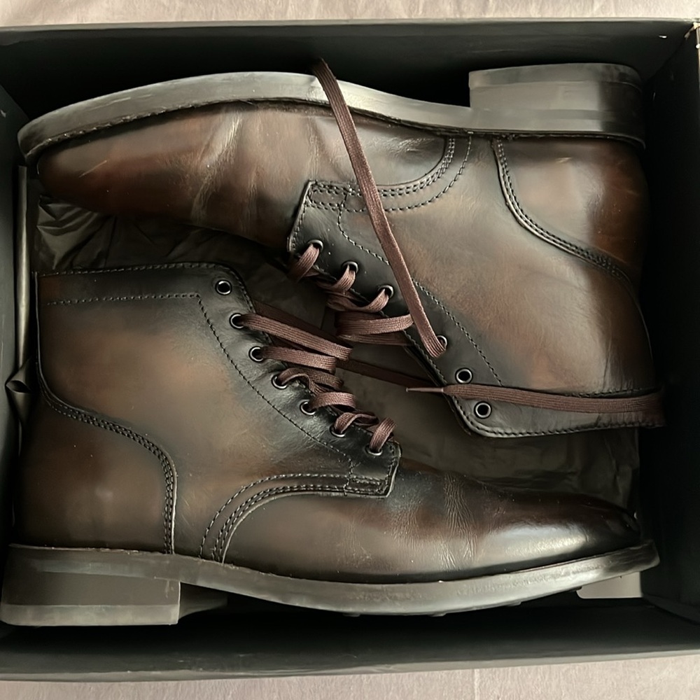 Thursday Black Coffee President Boots 
Very Good Condition